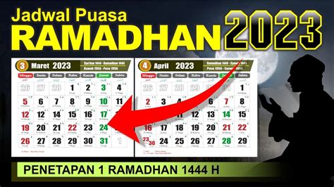 1 ramadhan 2023 jatuh pada tanggal